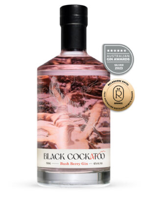 Black Cockatoo Distillery Bush Berry Gin with 2 award medals